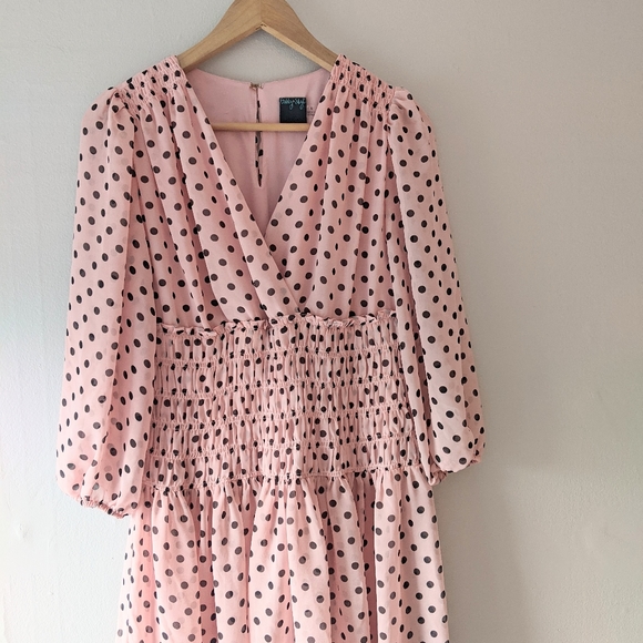 Gabby Skye Pink Chiffon Dress - Picture 5 of 6